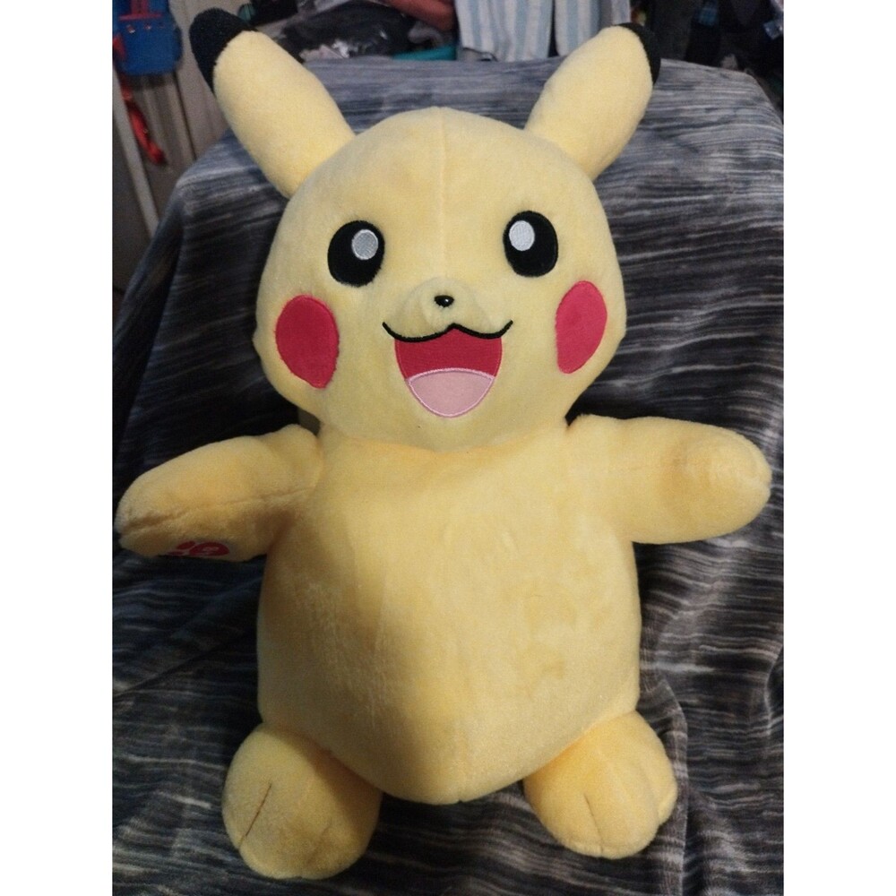 Build A Bear Pikachu Pokemon Plush 18" 2017 Stuffed Animal Soft Toy